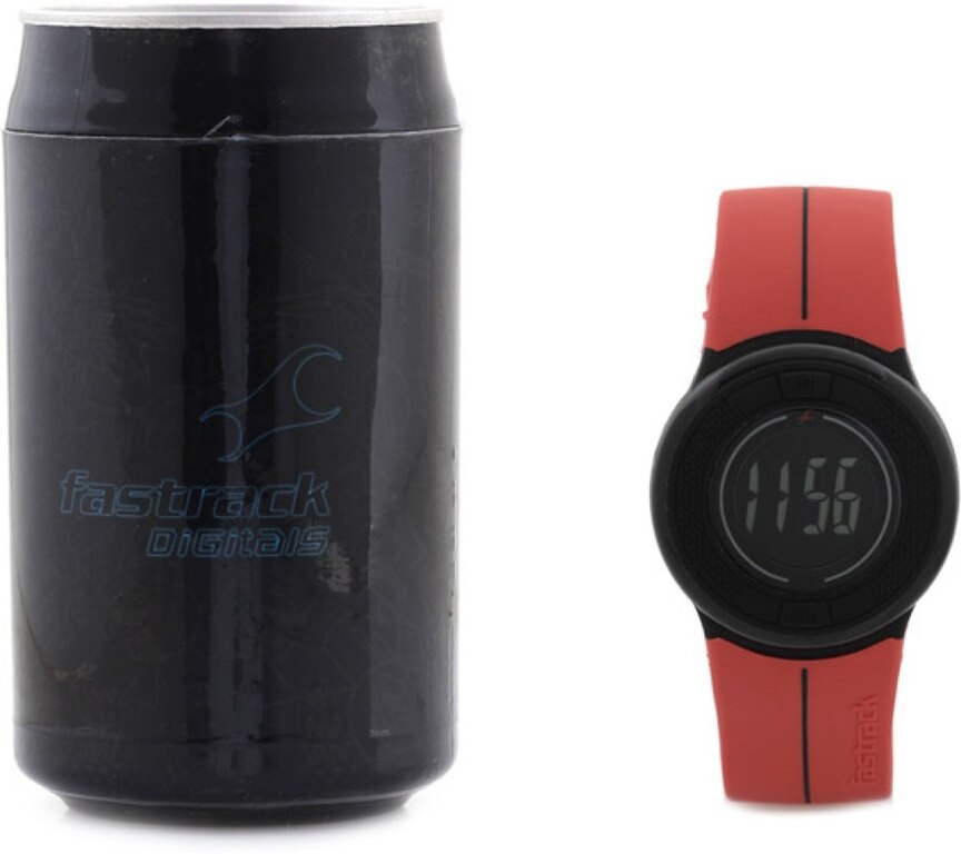 Fastrack Silicon Digital Watch Red [68005PP02J]